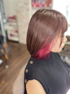熊本市美容室JIU【ジウ】（旧Hair salon Branch）　インナーカラーなどのデザインカラーは当サロンにおまかせください！